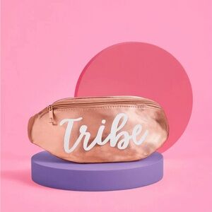 Tribe Rose Gold Metallic Waist Bag Fanny Pack
